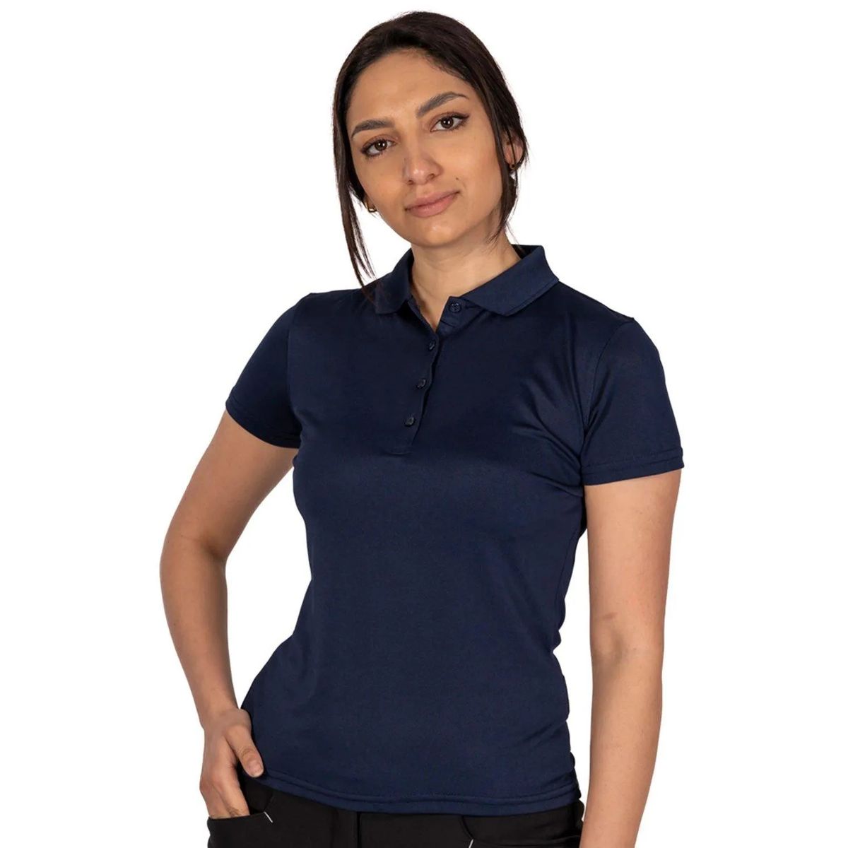 Klassisches Stretch-Mikropiqué-Poloshirt