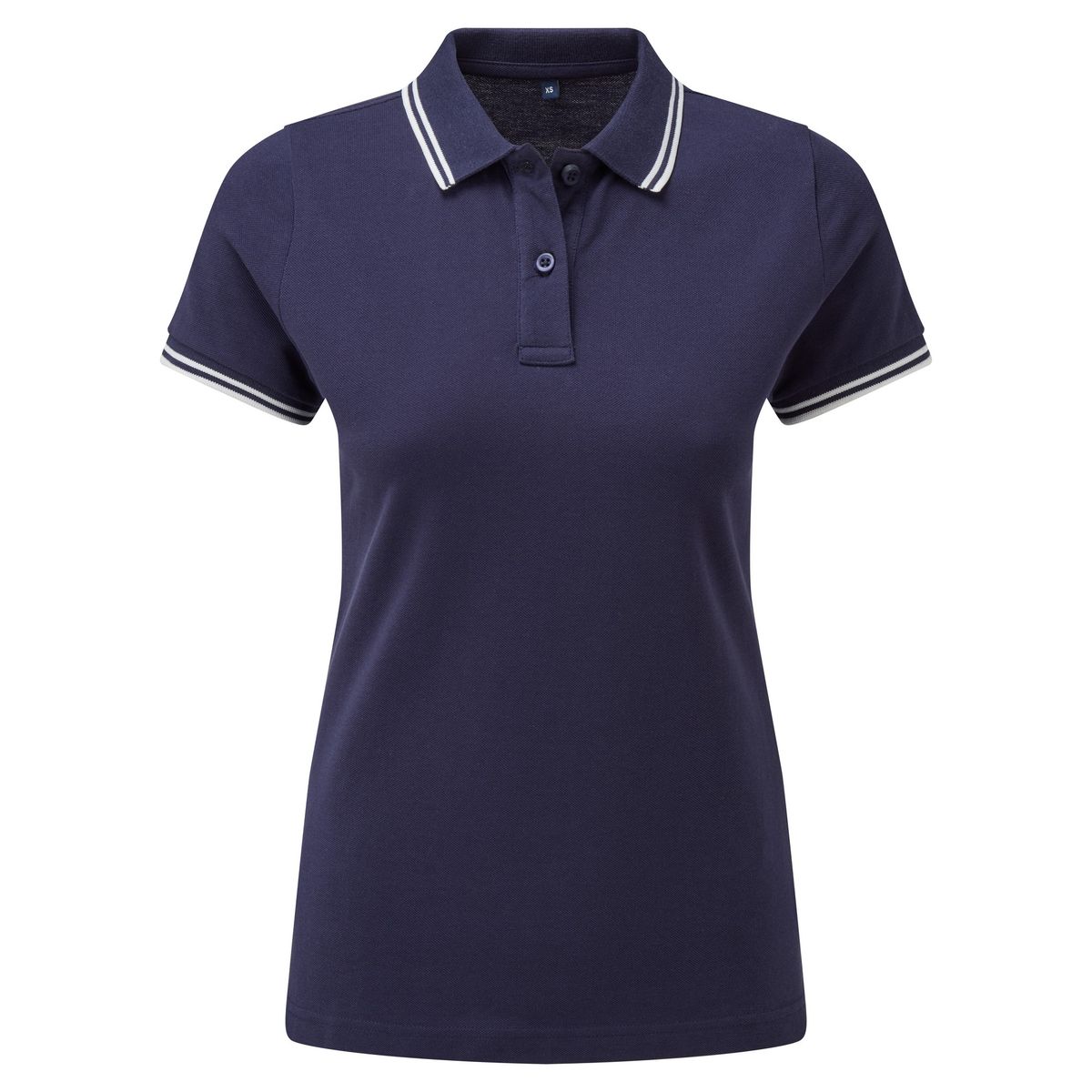 Kontrast-Piqué-Poloshirt