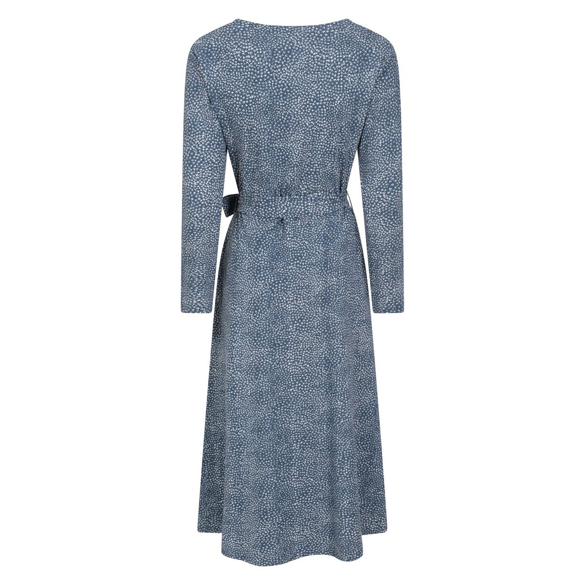 Bedrucktes Midikleid in Wickeloptik