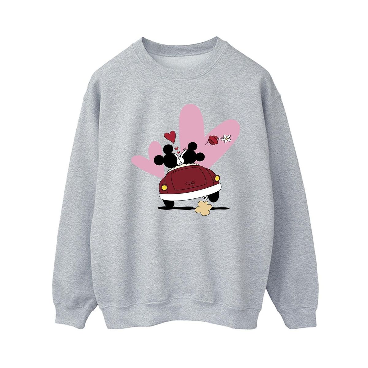Sweatshirt mit Mickey Maus Auto-Print