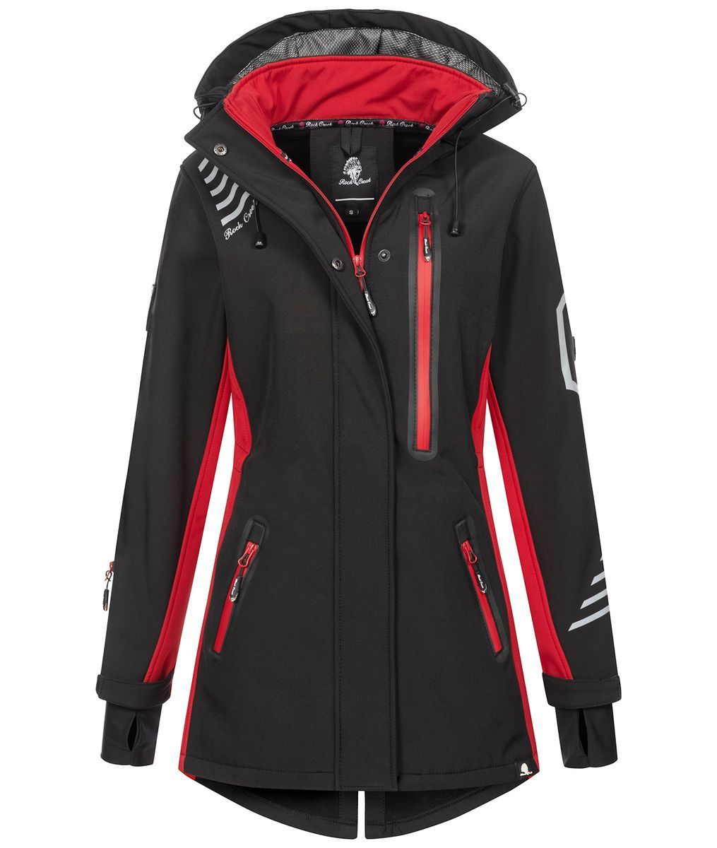 Technischer Softshell-Parka mit Kapuze