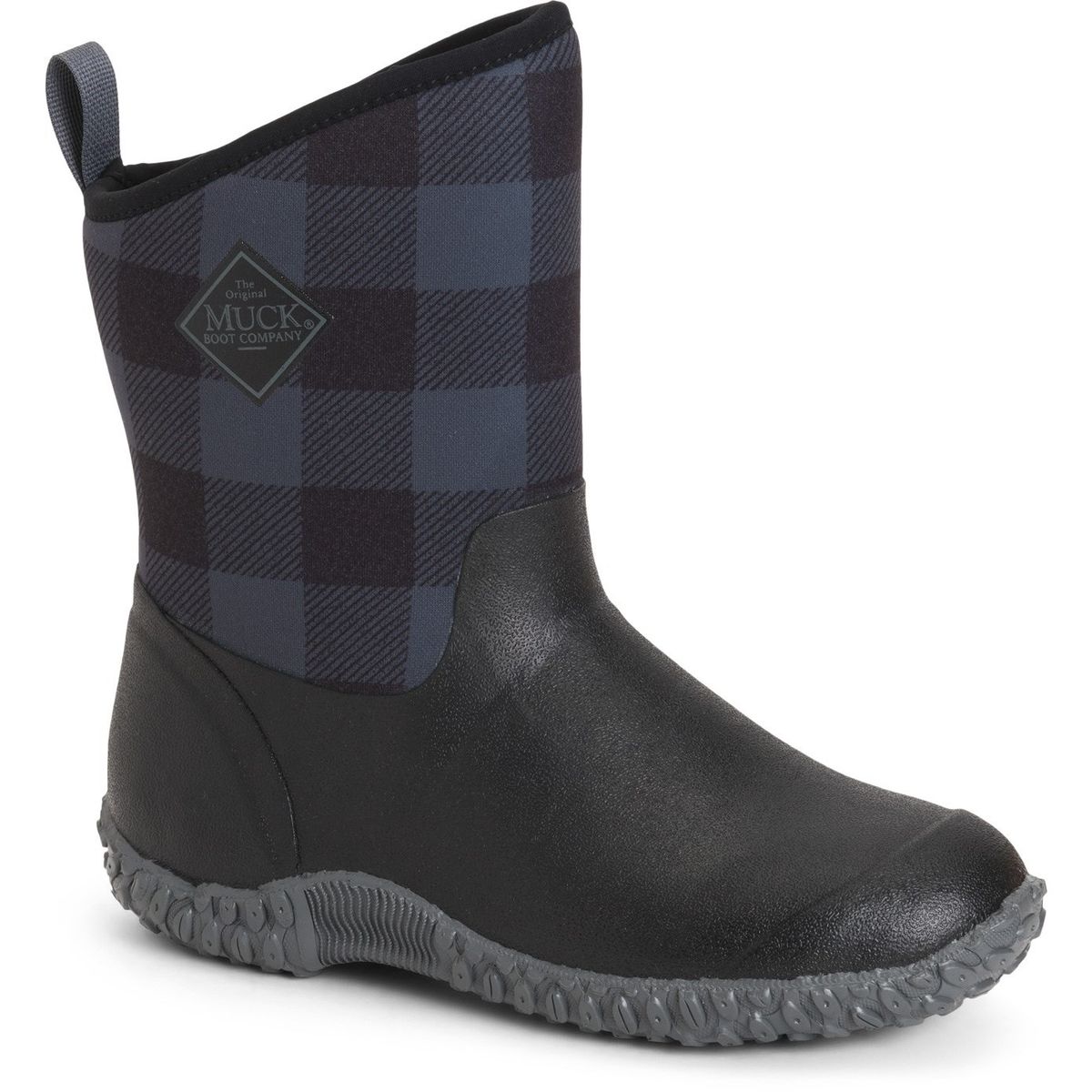 Isolierte Gummistiefel mit Karomuster