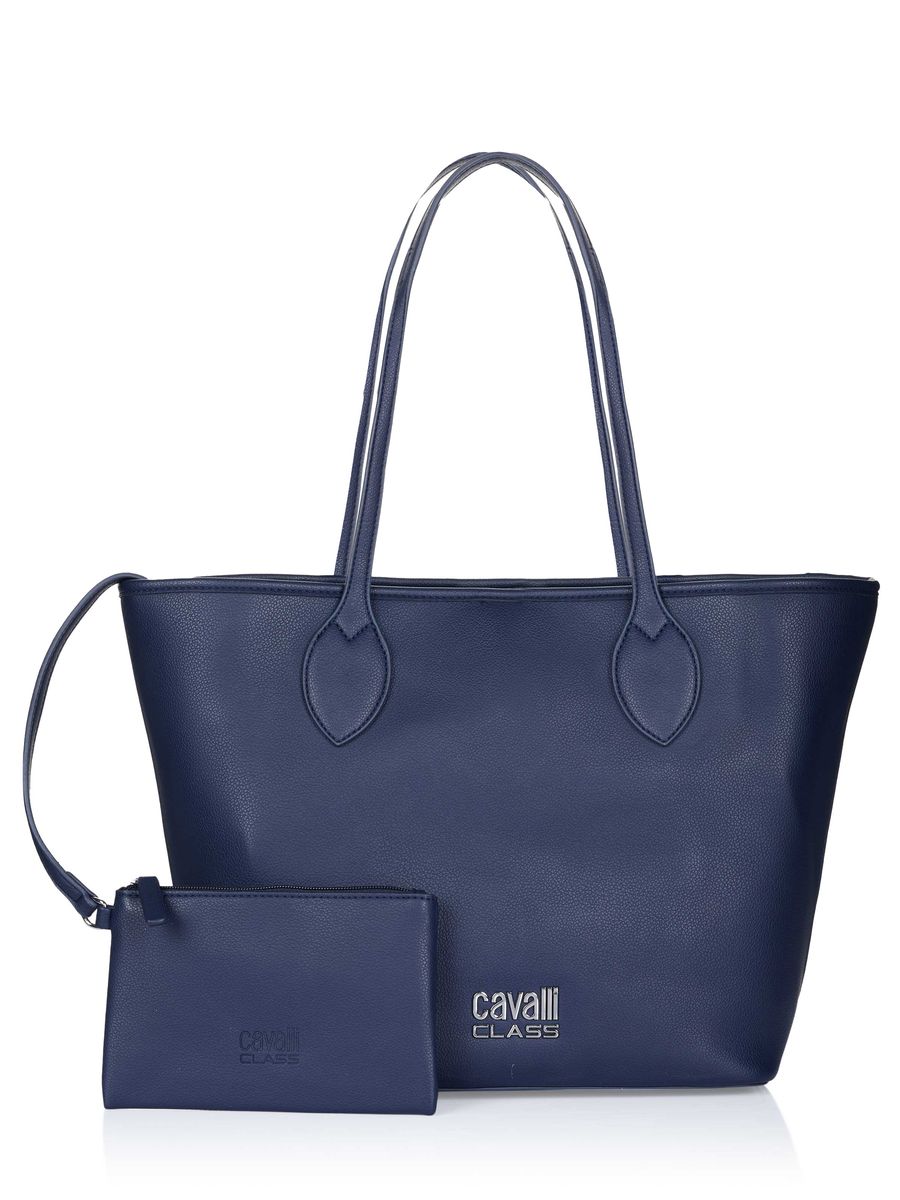 Minimalistischer Shopper aus Narbenkunstleder