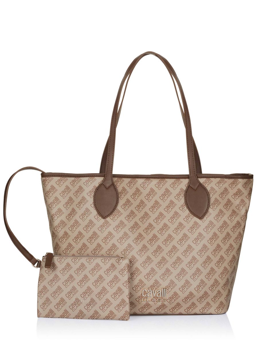 Minimalistischer Shopper aus Narbenkunstleder