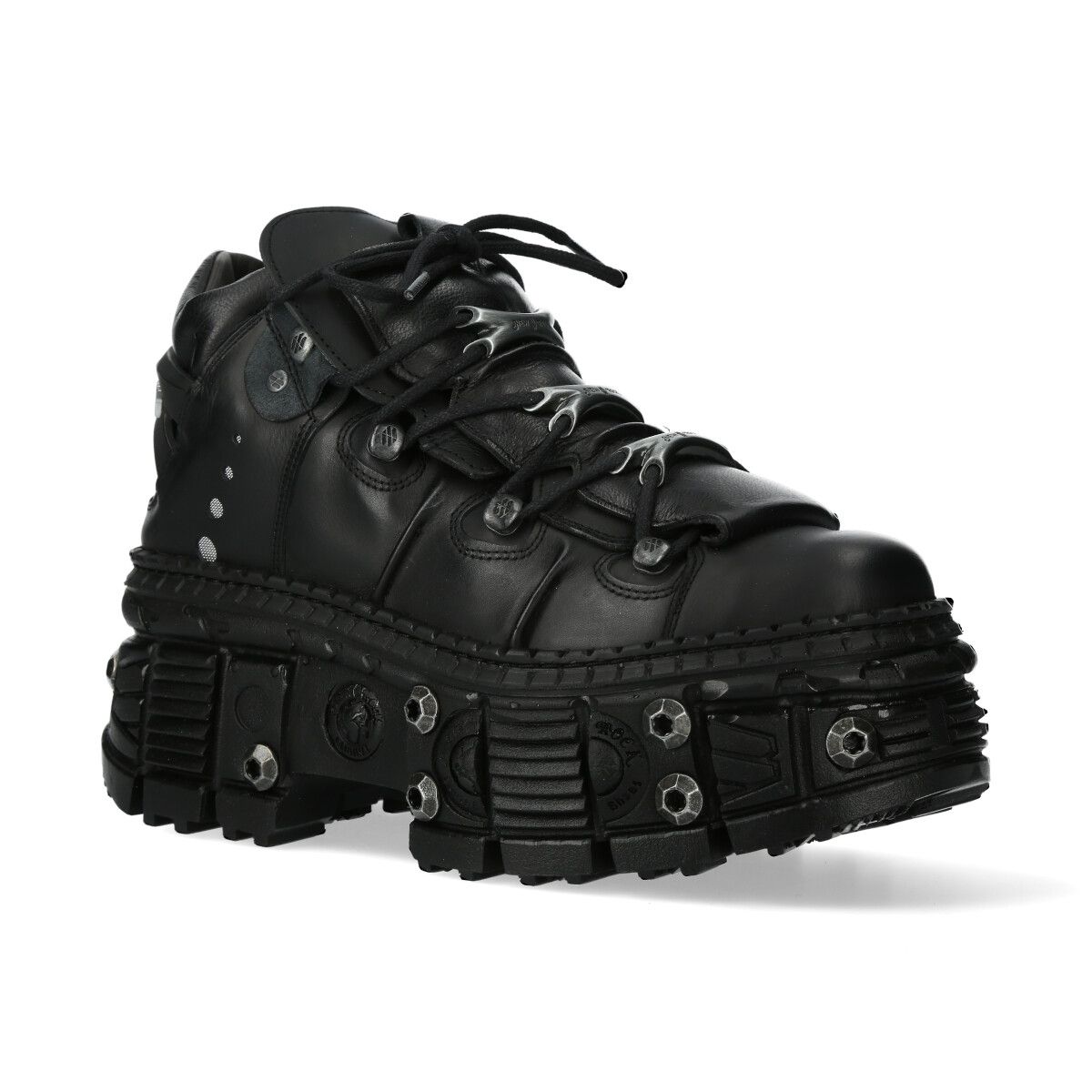 Ikonische Plateau-Stiefel im Goth-Stil