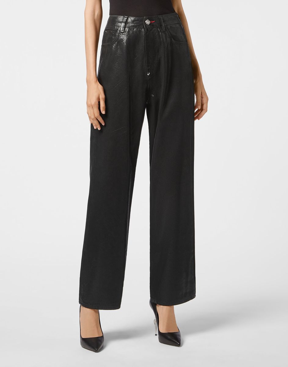Locker geschnittene Denim Jeans