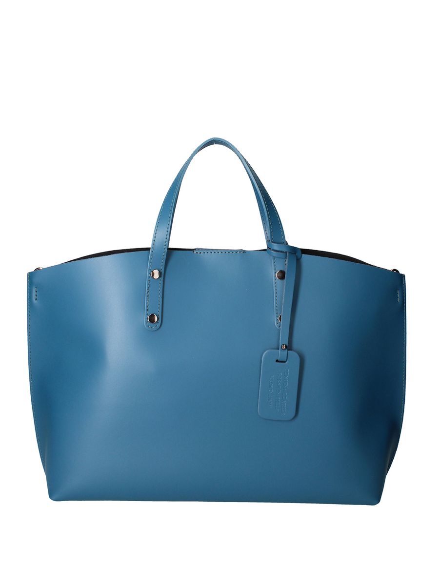 Minimalistische Shopper-Tasche aus Glattleder