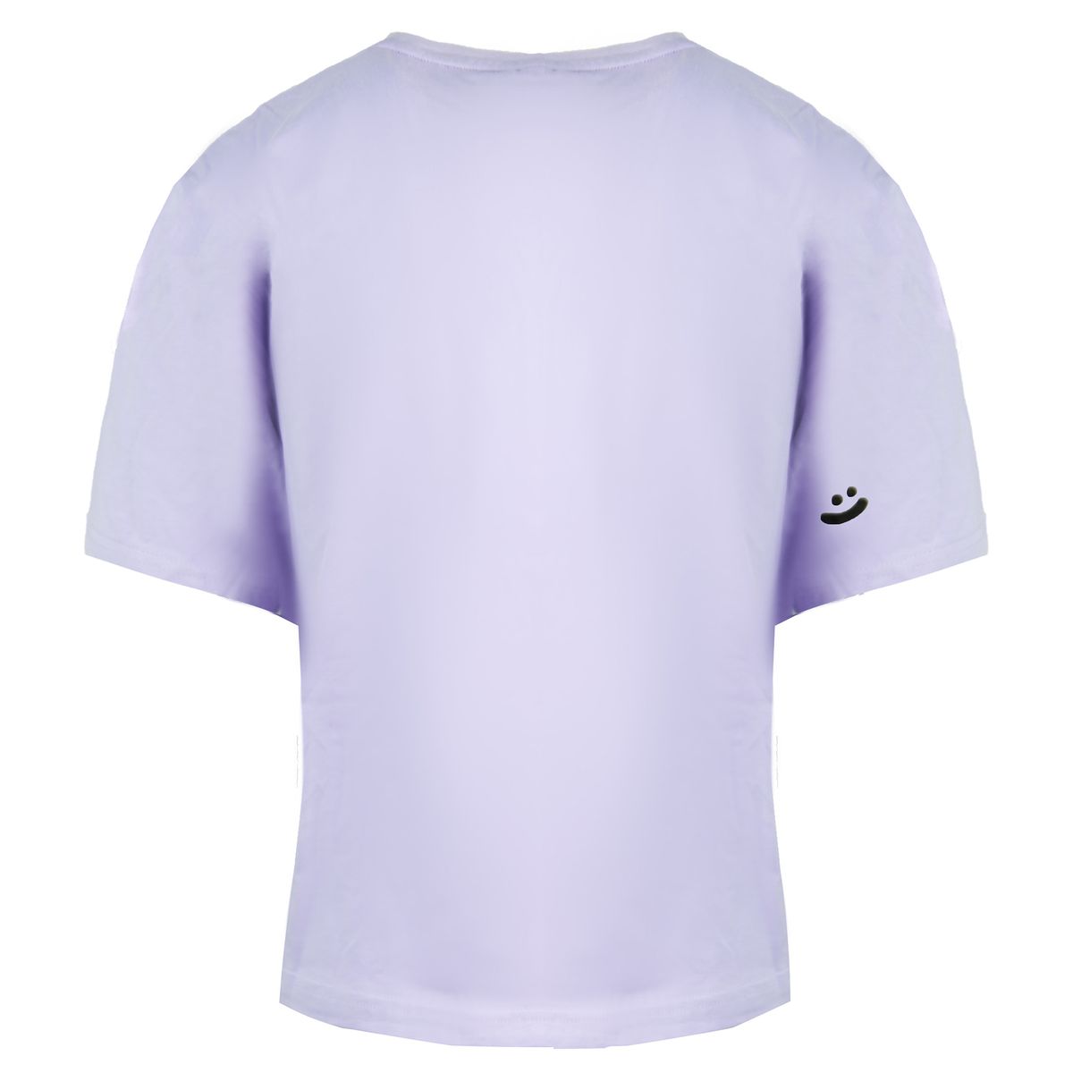 Kurz geschnittenes T-Shirt mit Doodle-Grafik