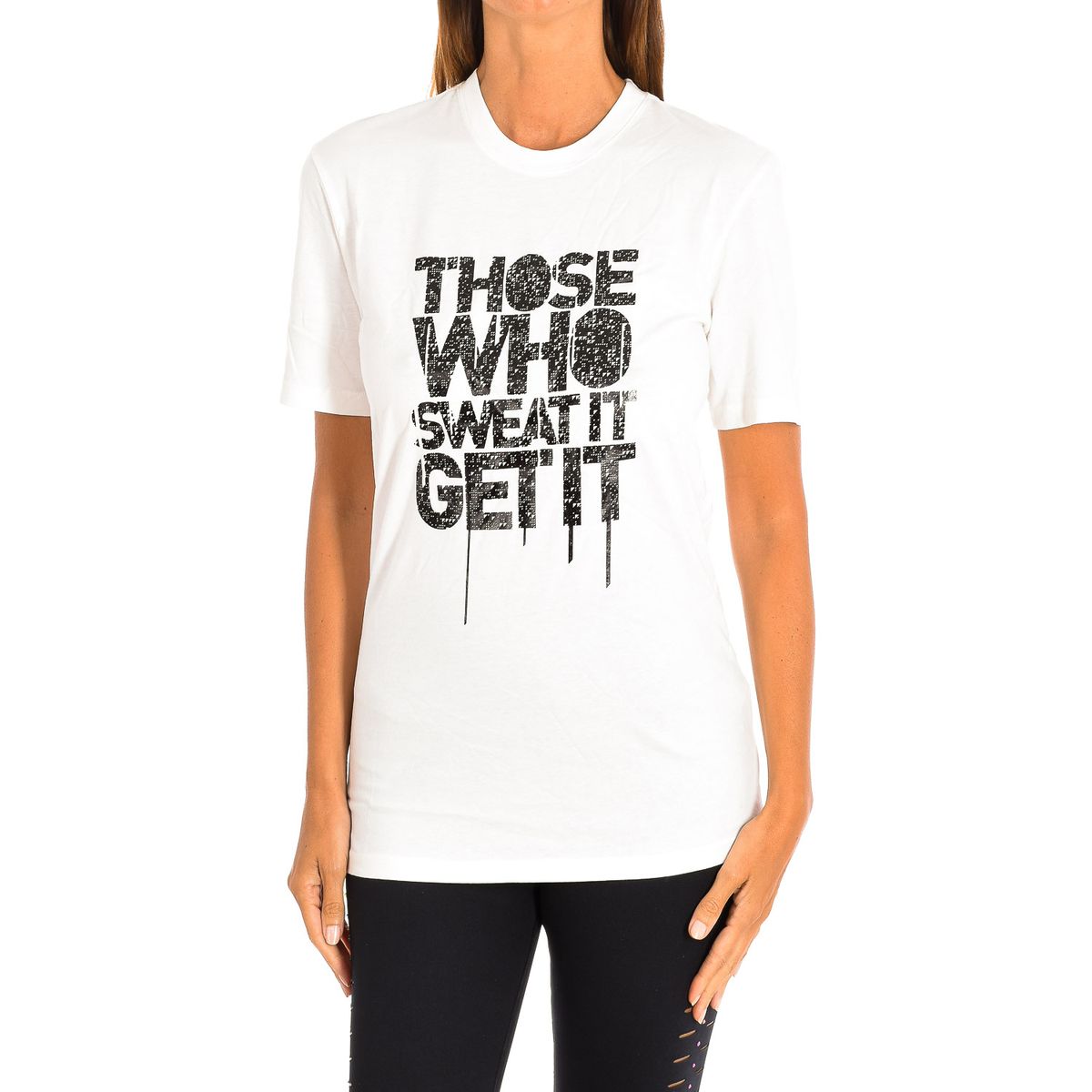 Sport-T-Shirt mit Grafikprint aus Baumwolle