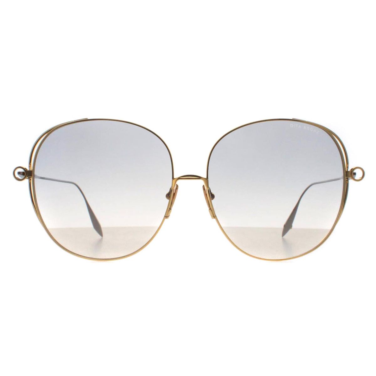 Übergroße Sonnenbrille mit Rundem Metallrahmen