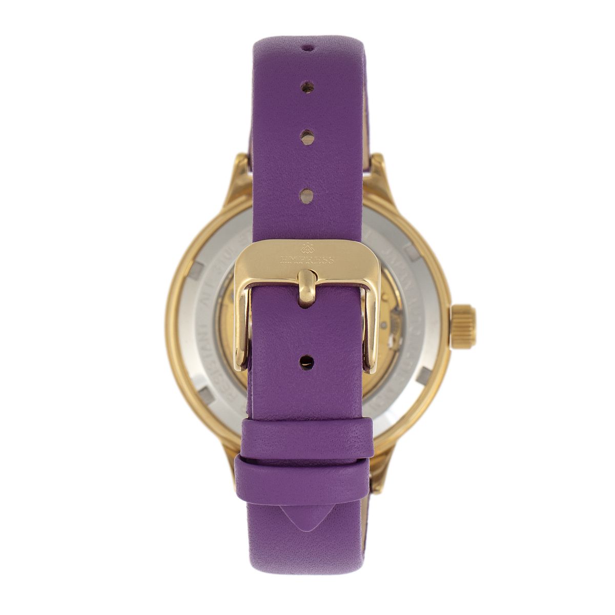 Automatikuhr mit Skelett-Zifferblatt und Lederarmband