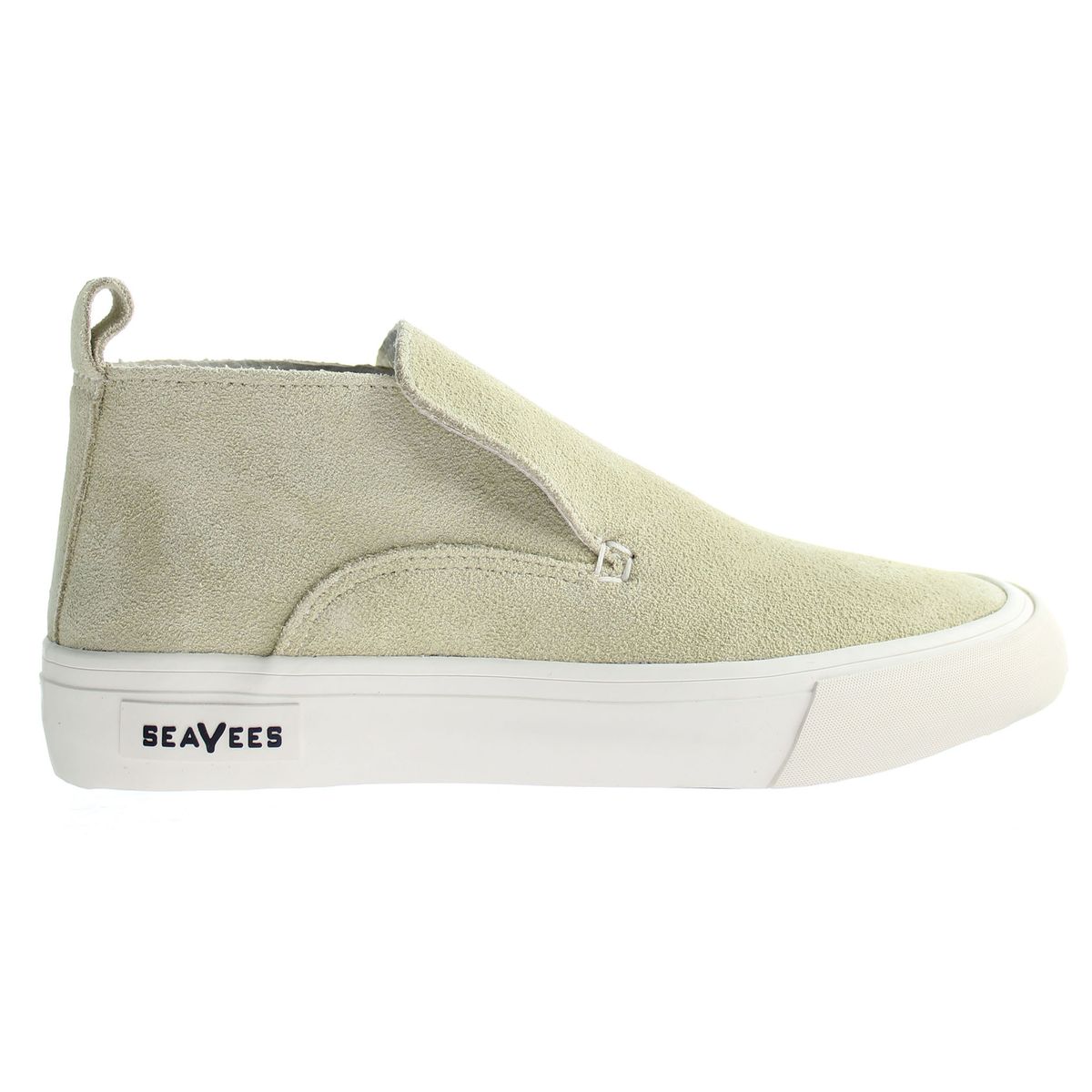 Halbhohe Slipper aus Wildleder