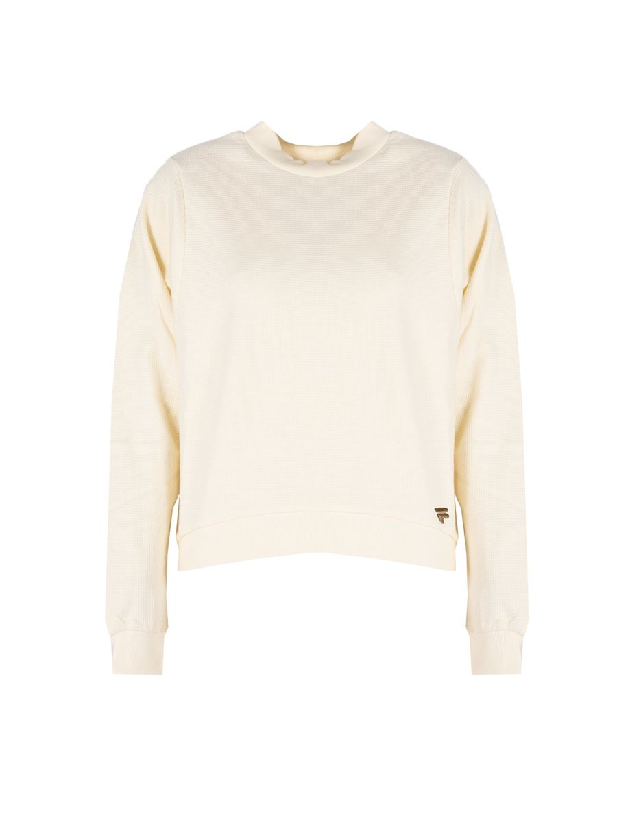 Kurzer Pullover mit Waffelstruktur