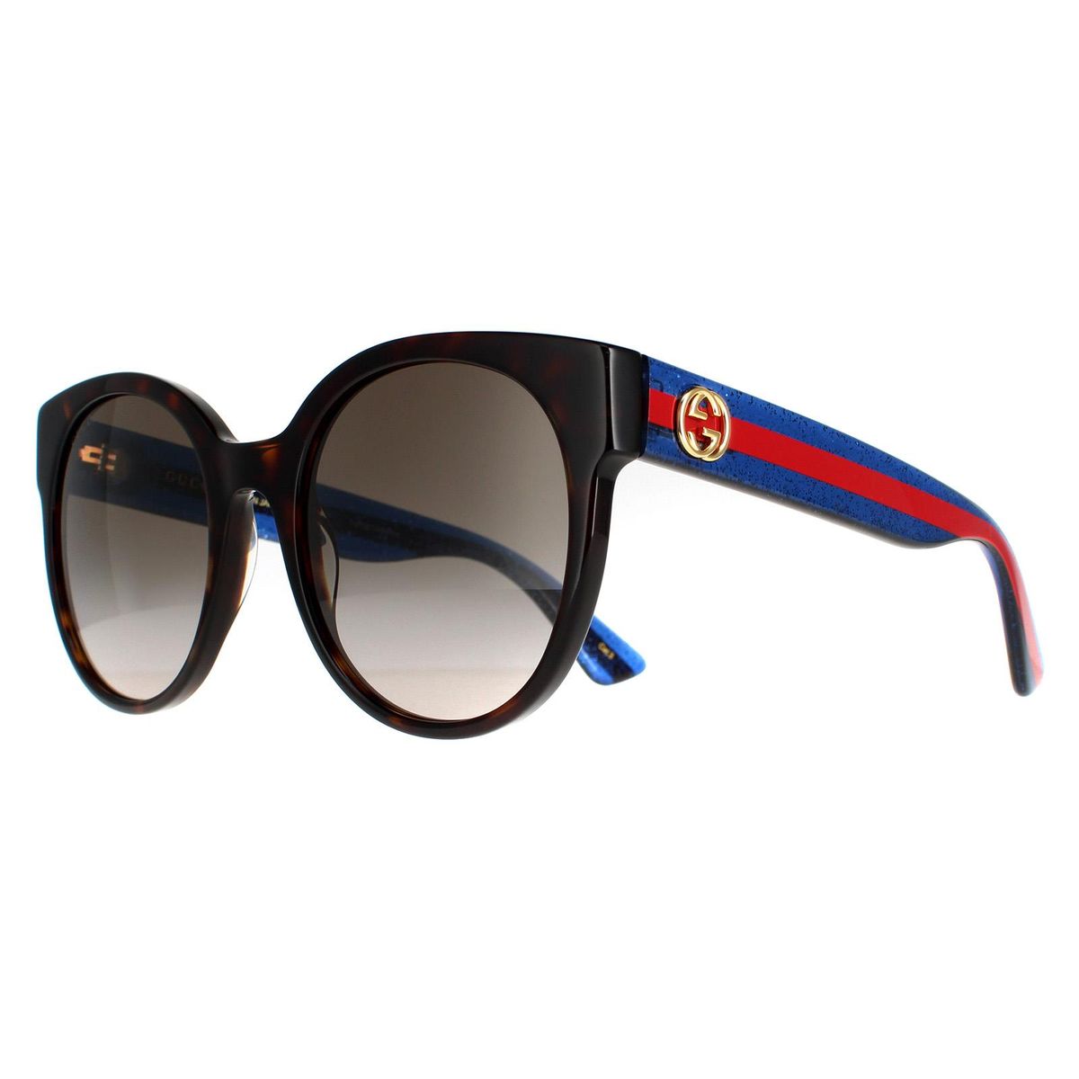 Übergroße Cat-Eye-Sonnenbrille mit Web-Bügeln