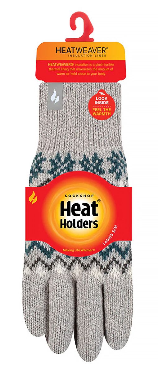 Thermostrickhandschuhe mit Fair-Isle-Muster