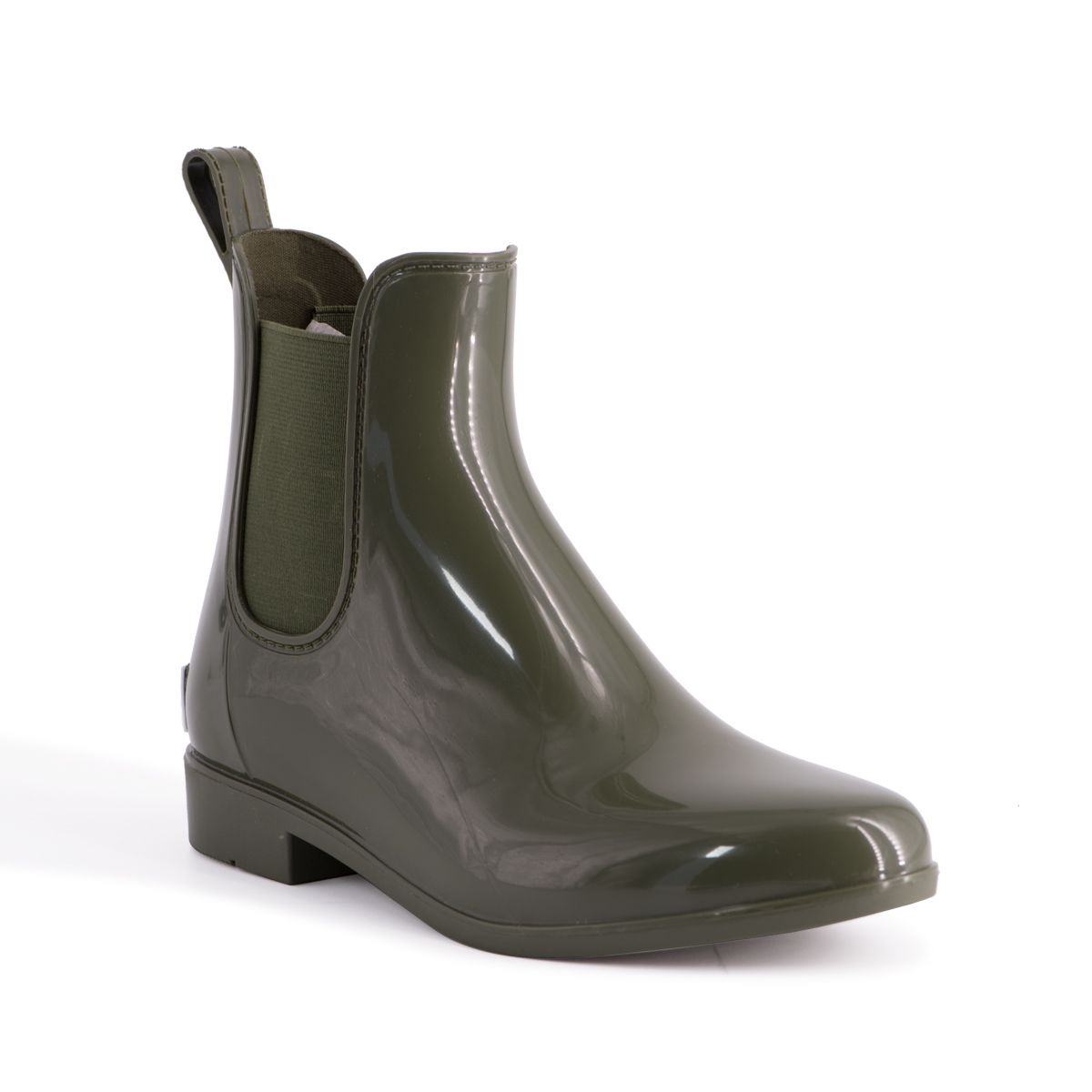 Glänzende wasserdichte Chelsea-Regenstiefel