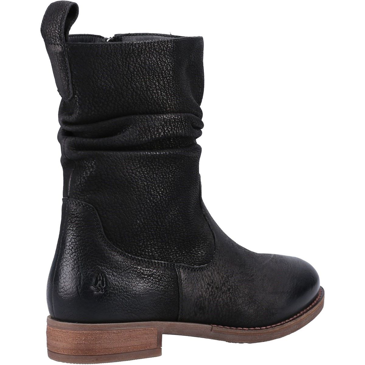 Lässige Lederstiefel in Wadenhöhe