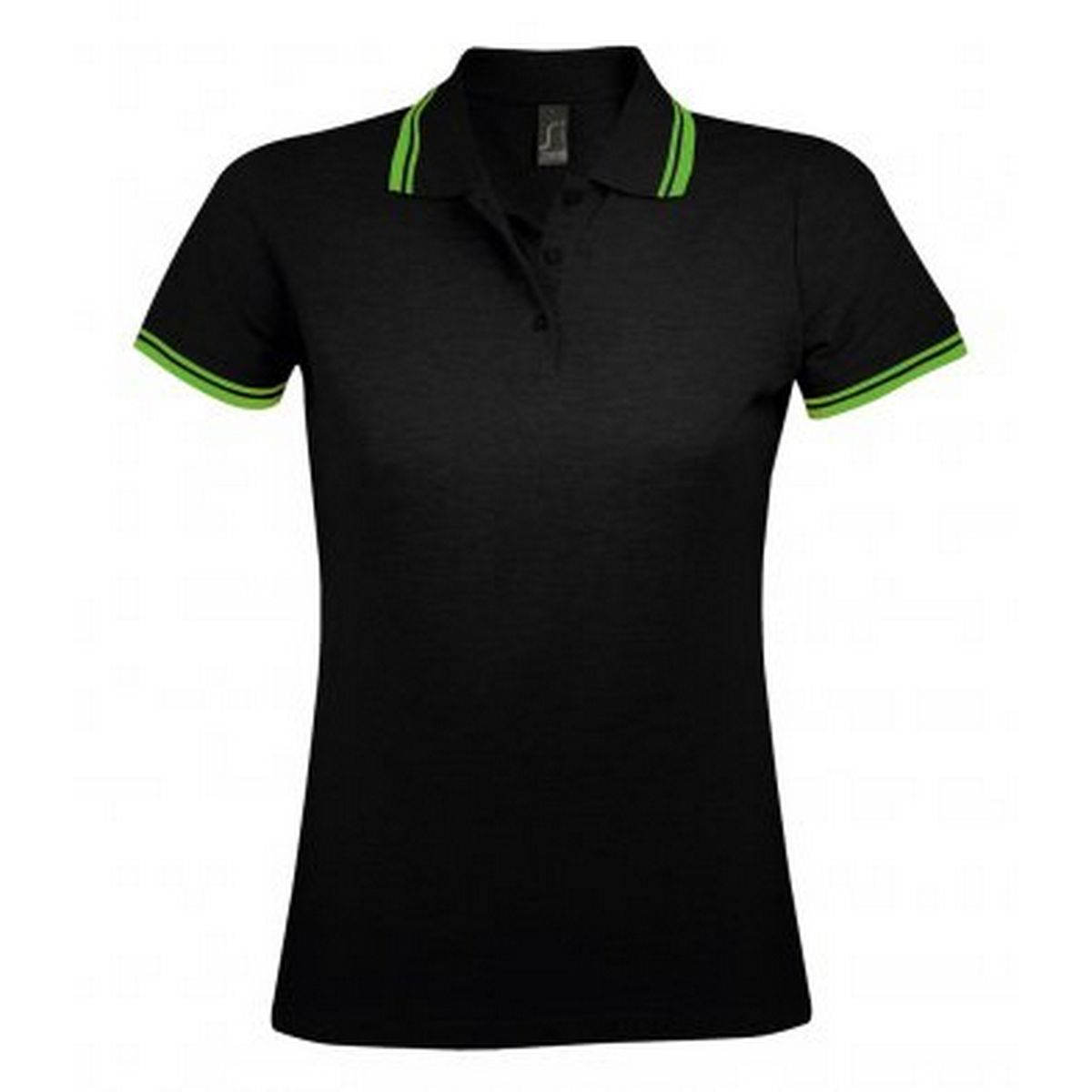 Kurzärmliges Piqué-Poloshirt mit Kontraststreifen