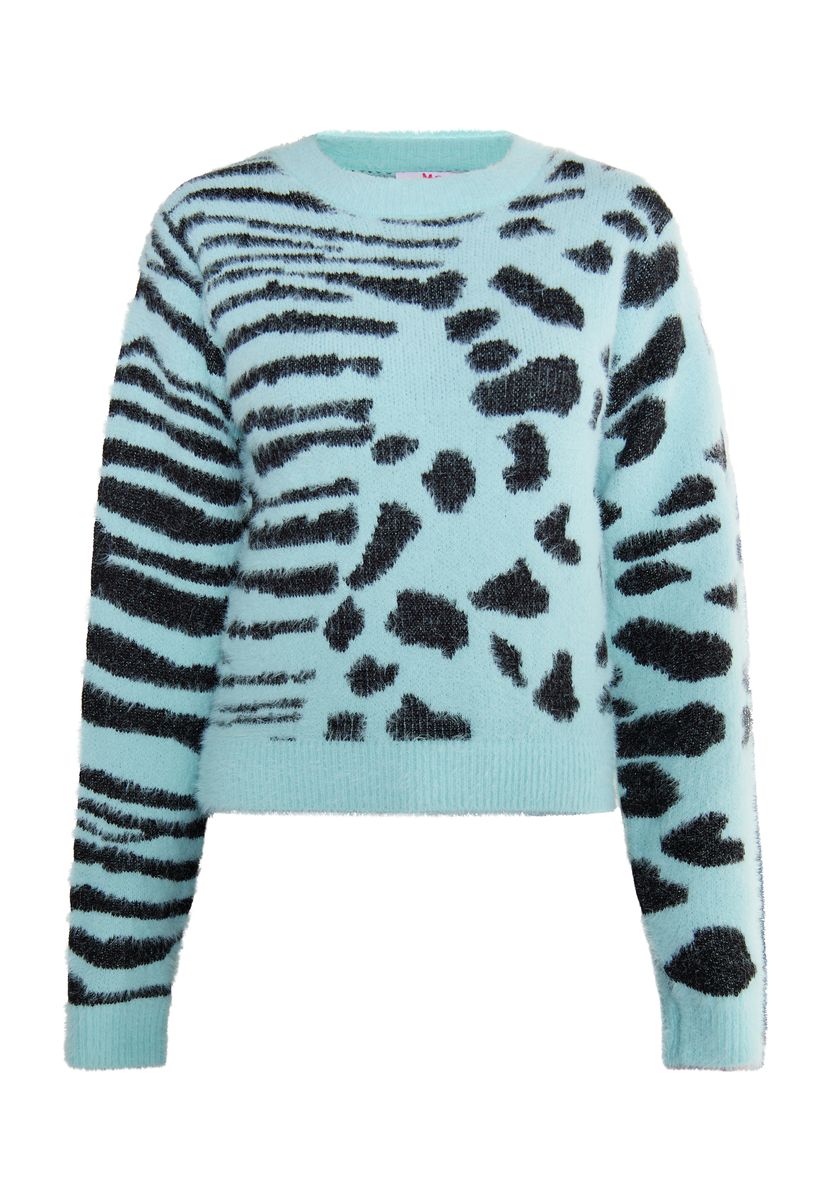 Kuscheliger Strickpullover mit Mustermix