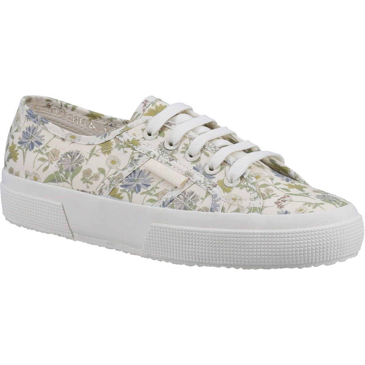 Plateau-Sneaker mit Blumenmuster