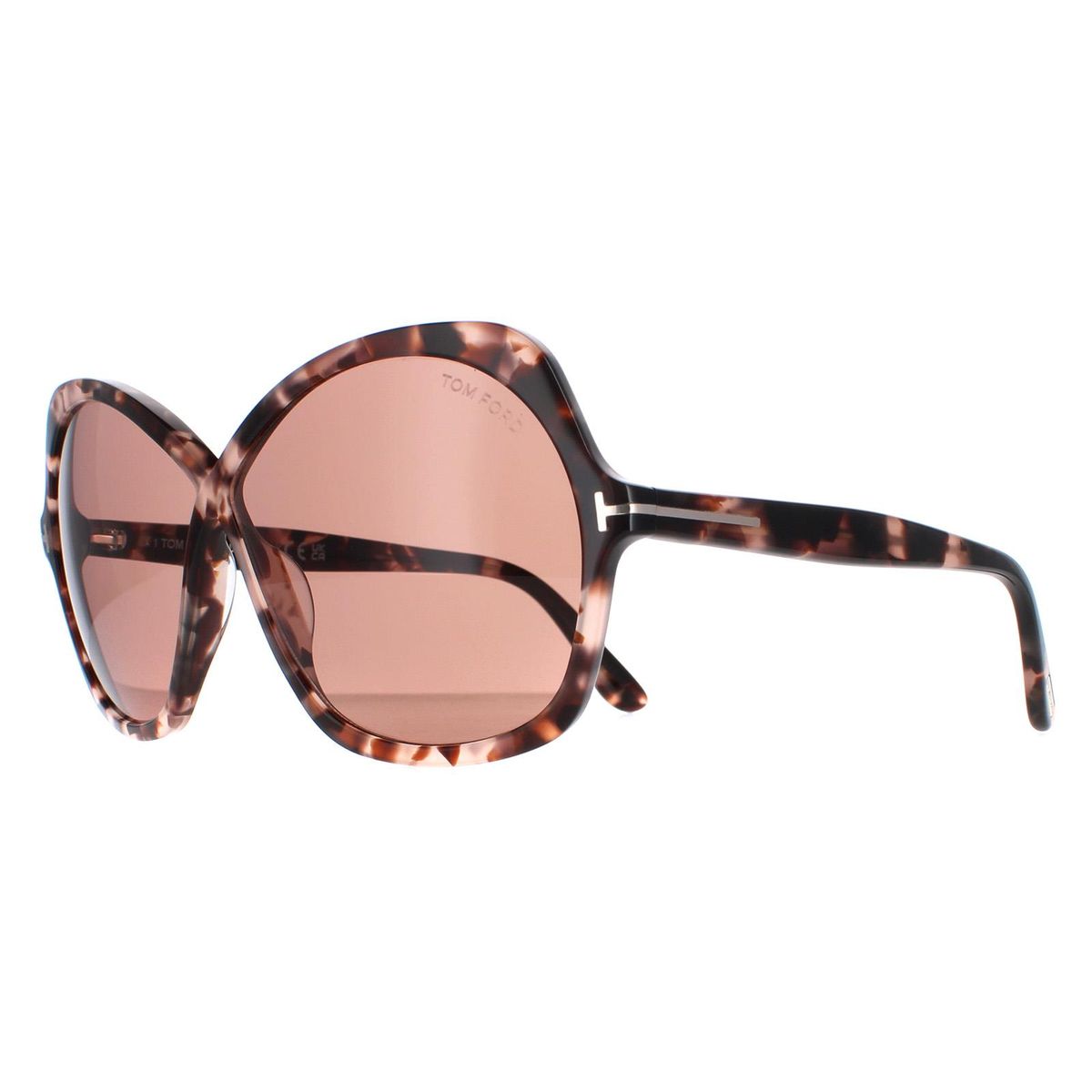 Getönte Sonnenbrille in Schmetterlingsform