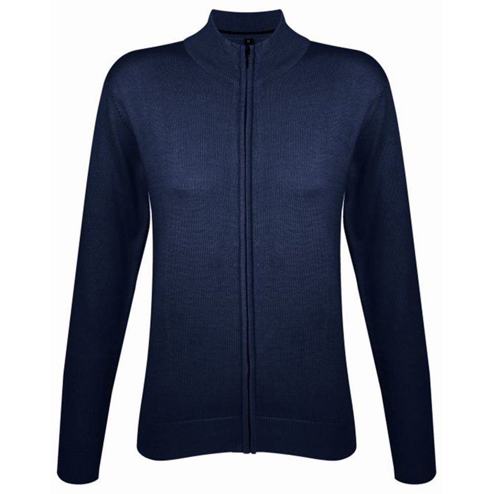 Taillierte Strickjacke mit Reißverschluss