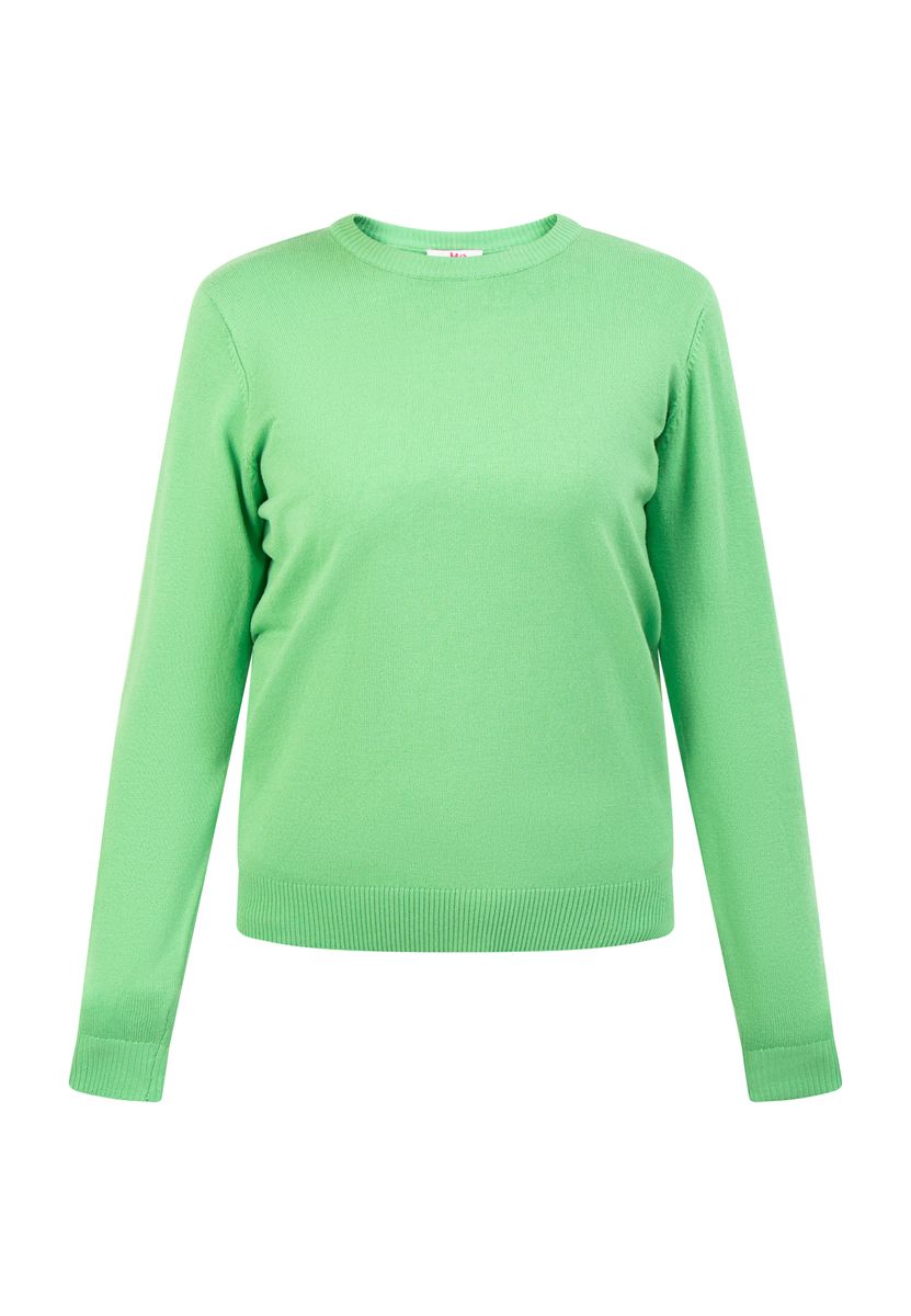Klassischer Rundhals Basic-Pullover