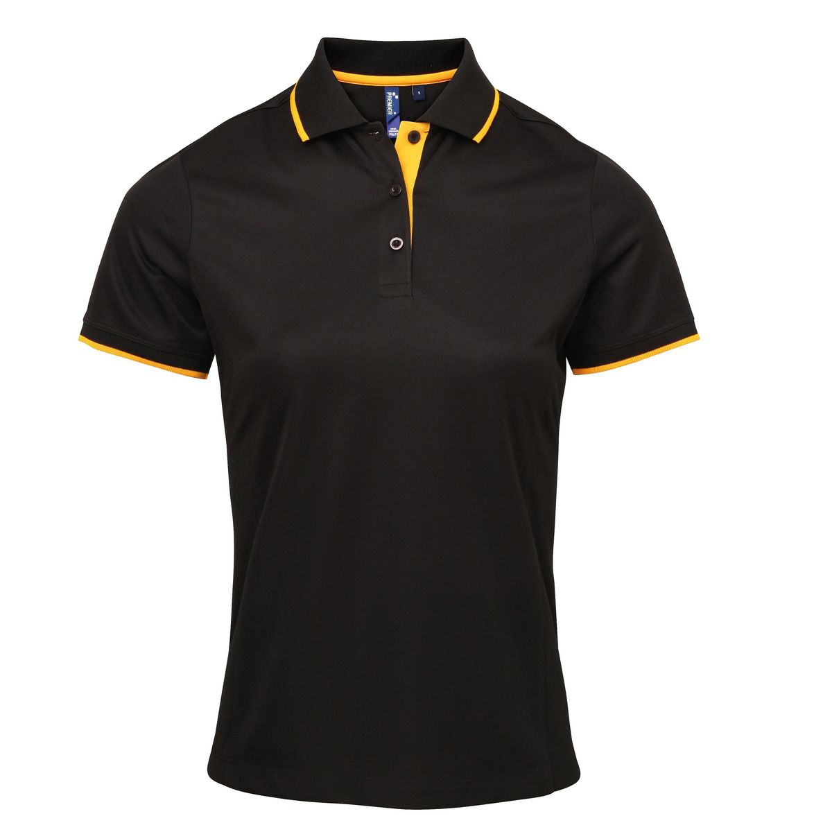 Performance-Poloshirt mit Kontrastbesatz