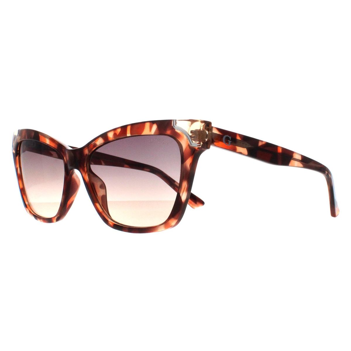 Elegante Cat-Eye-Sonnenbrille mit Schildpatt-Optik