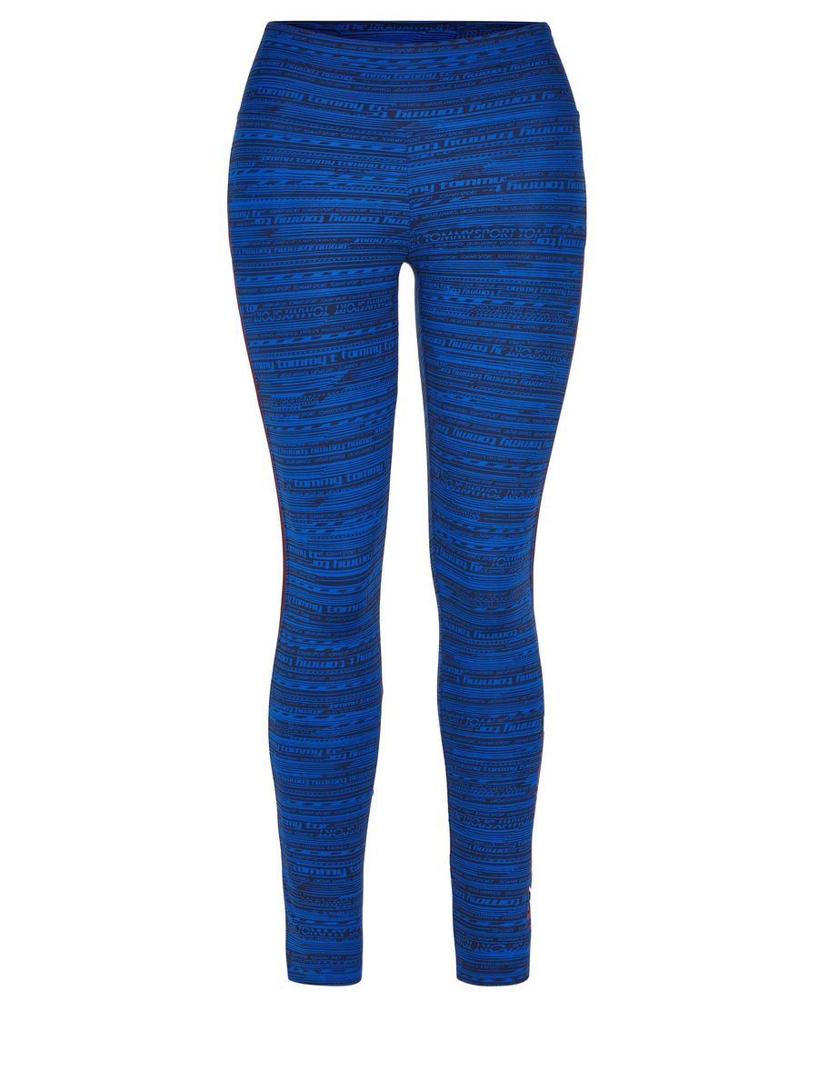 Performance-Leggings mit Allover-Logo-Print