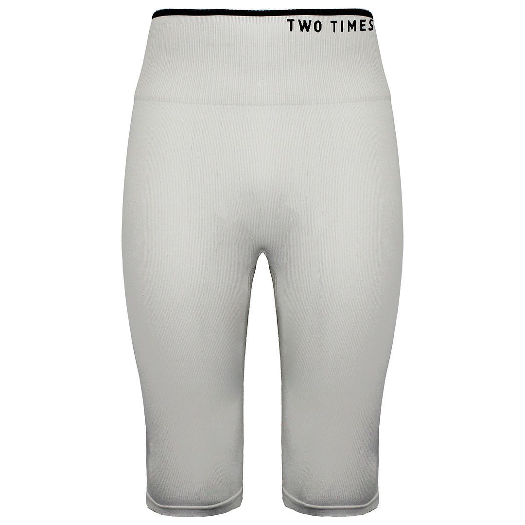 Hochtaillierte Ripp-Radlerhose