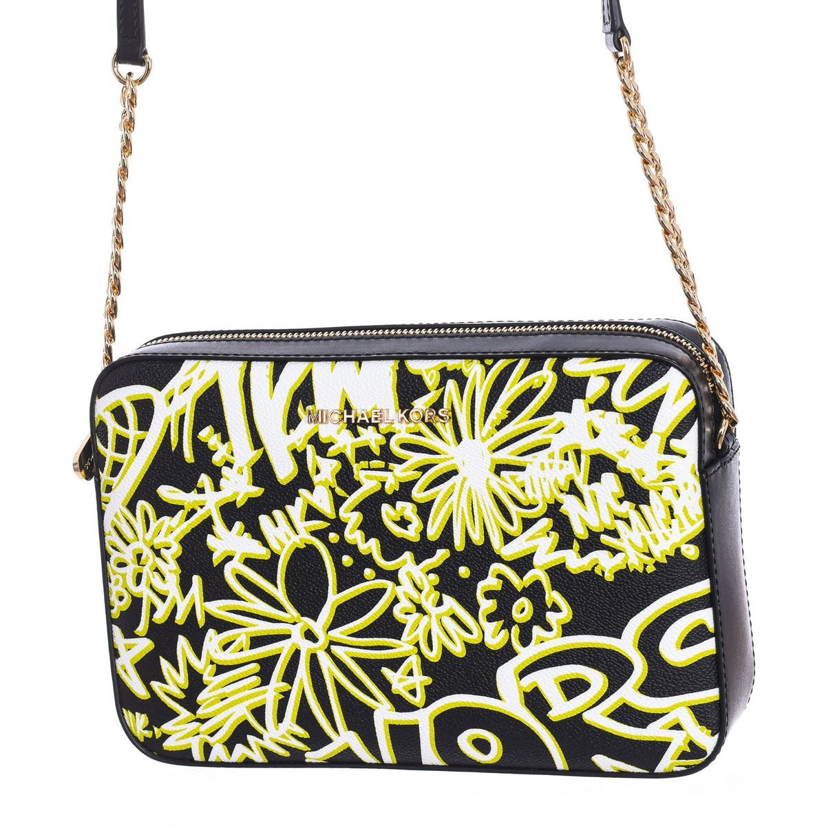 Crossbody-Tasche mit Graffiti-Print