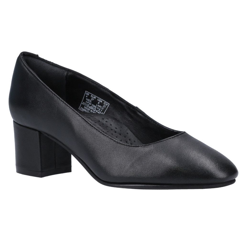 Klassische Lederpumps mit Blockabsatz