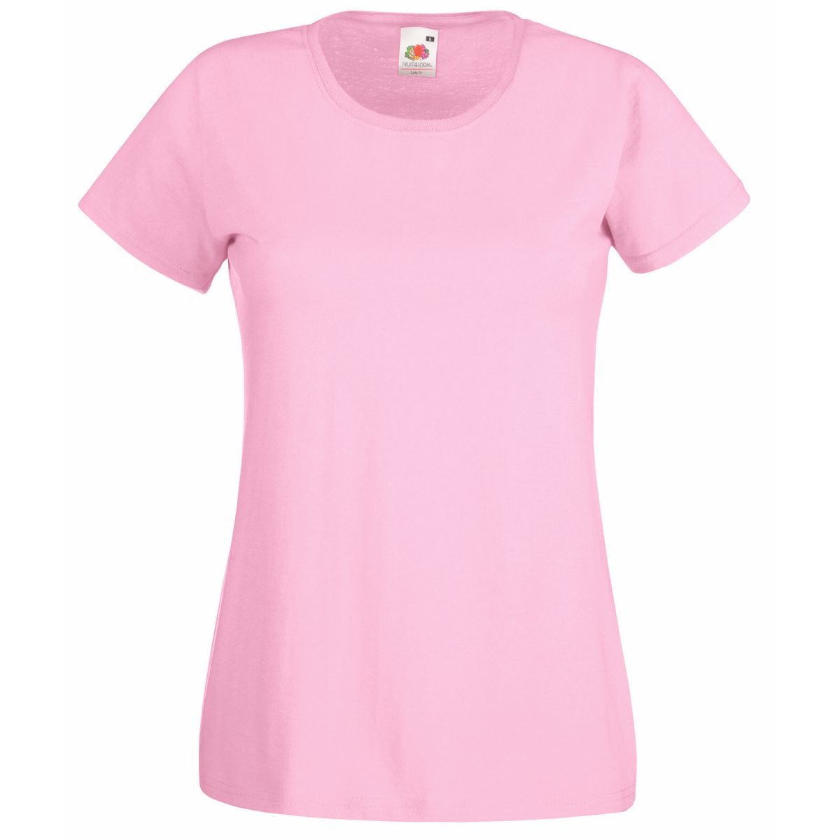 Klassisches tailliertes Rundhals-T-Shirt aus Baumwolle