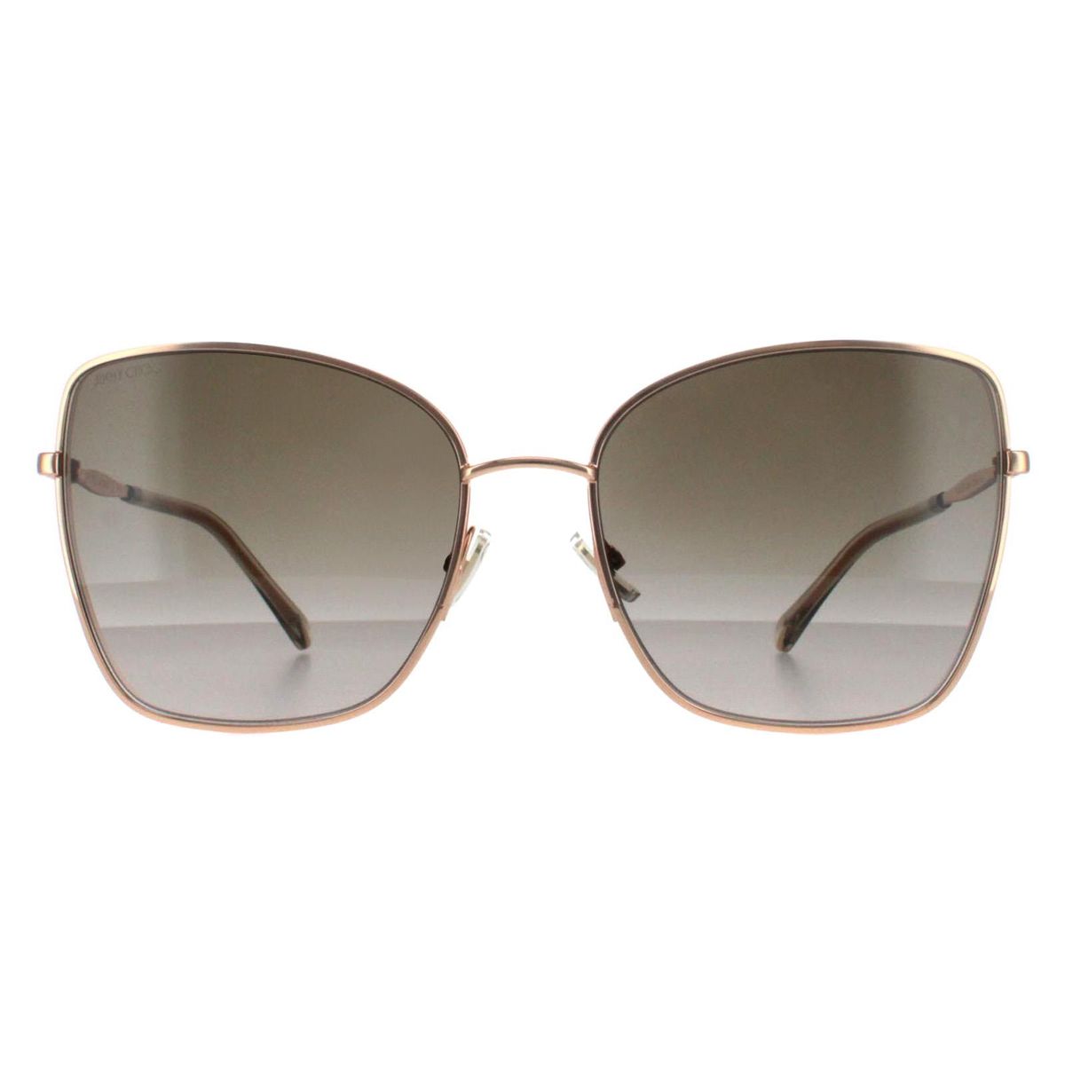 Quadratische Metall-Sonnenbrille mit Farbverlauf