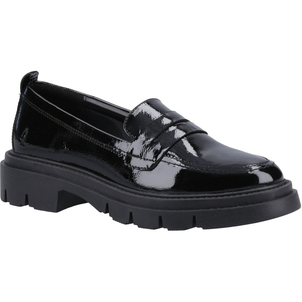 Klobige Penny-Loafer aus Lackleder