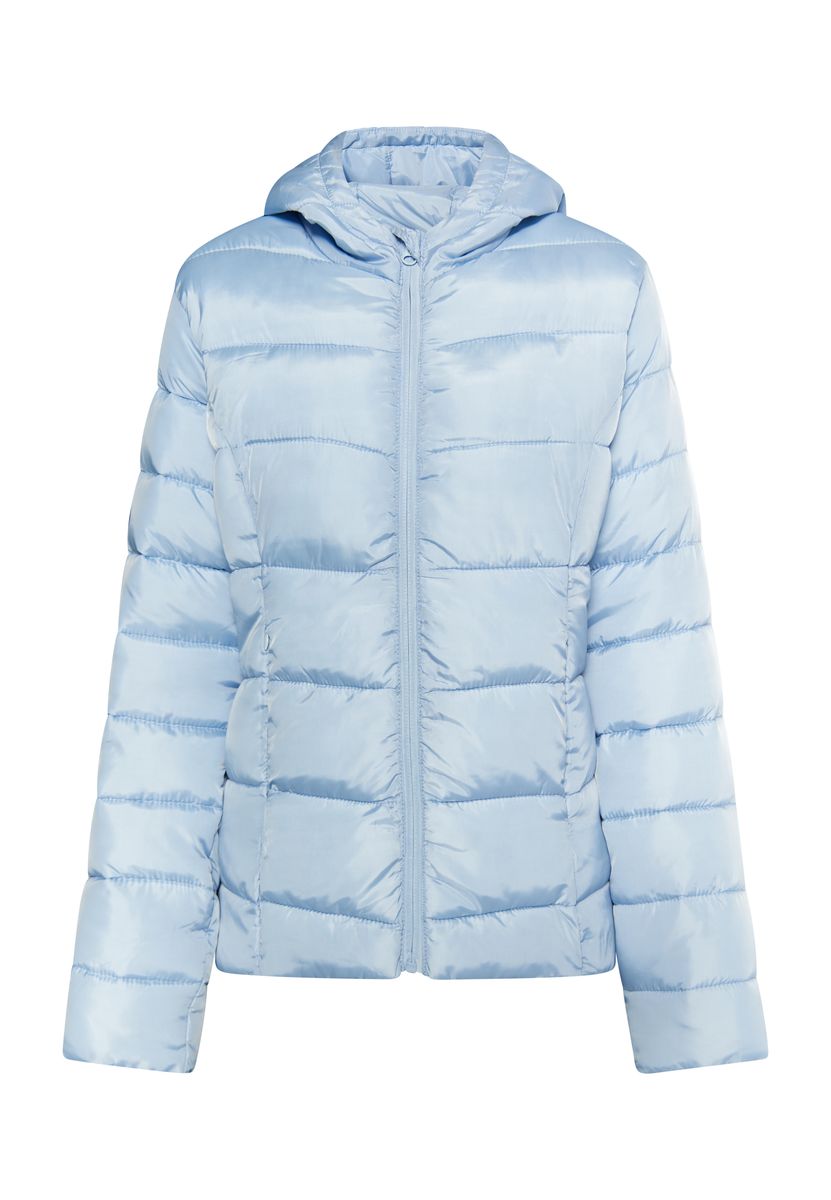 Wattierte Steppjacke mit Kapuze