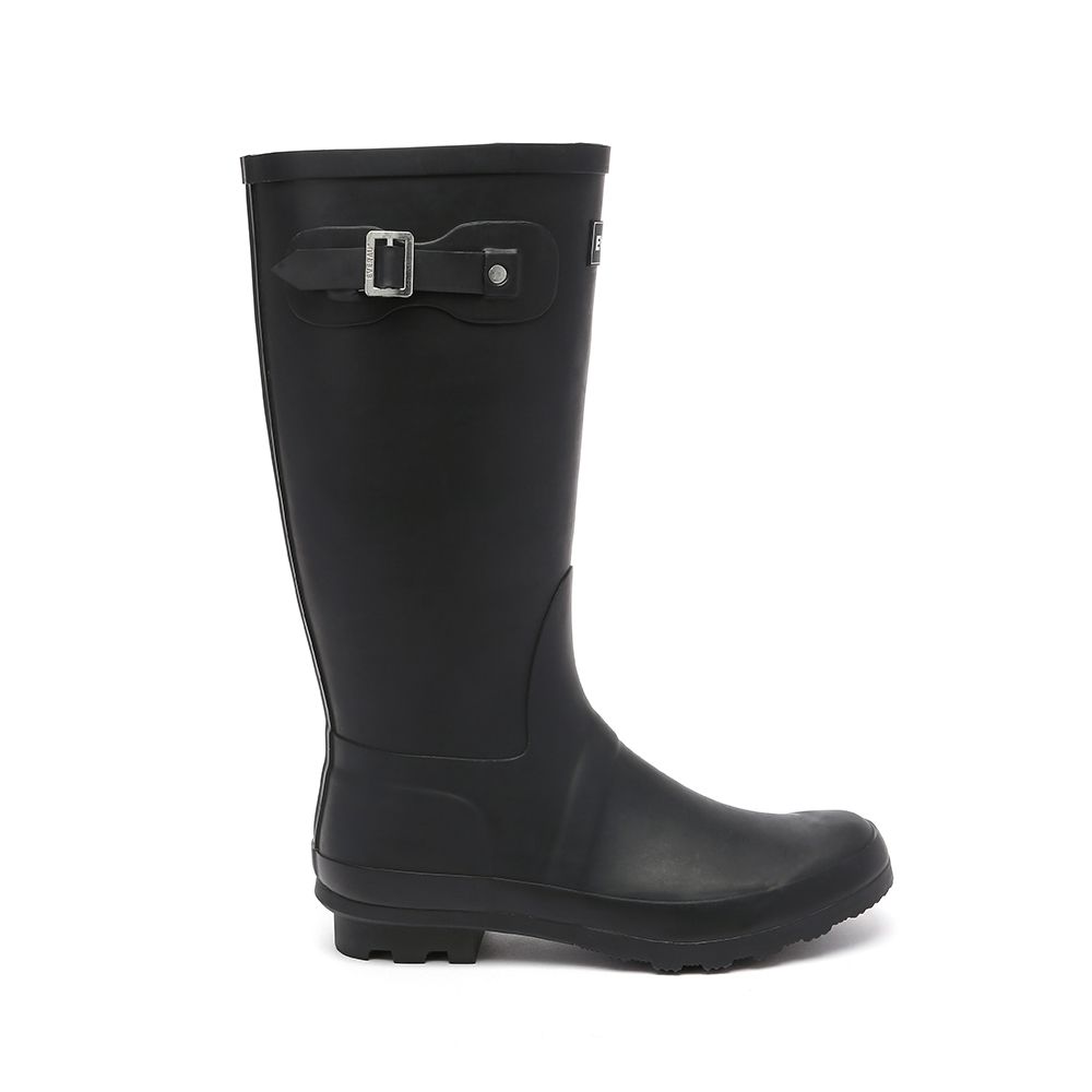 Hohe Regenstiefel mit Schnallendetail