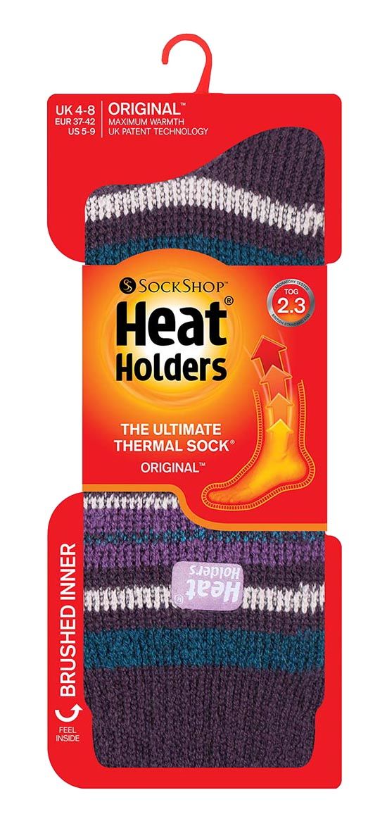 Schwere gestreifte Thermo-Bootsocken