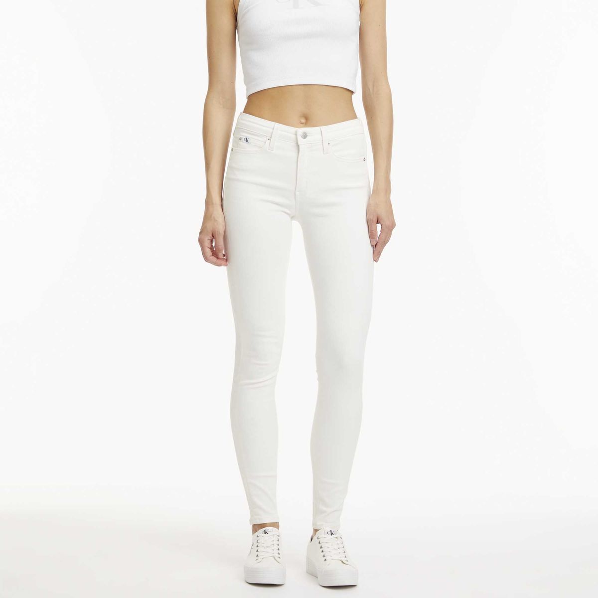 Skinny-Jeans mit mittlerer Leibhöhe