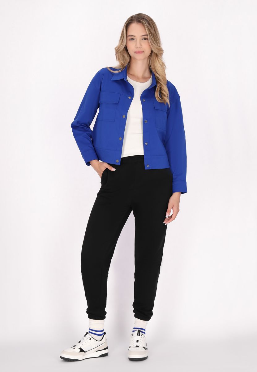 Verkürzte Utility-Jacke mit Taschen