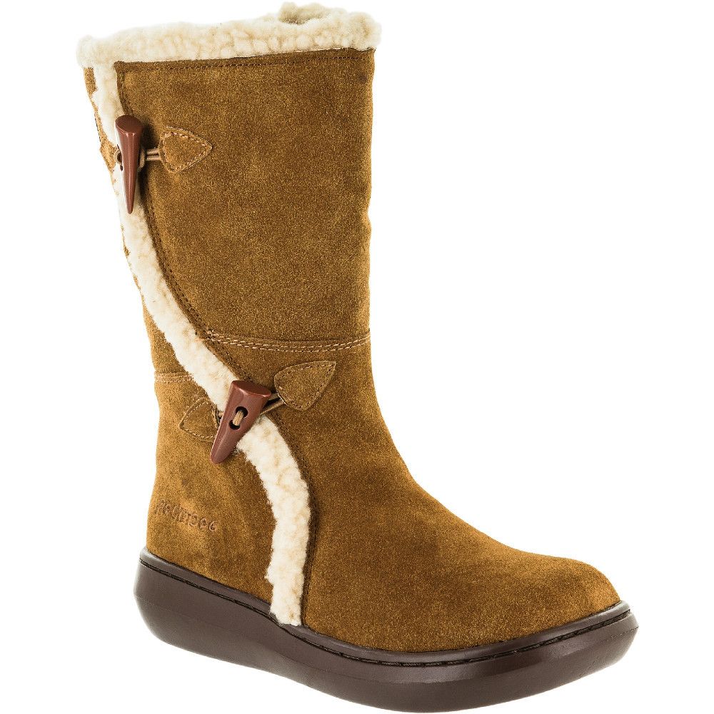 Wadenhohe Winterstiefel mit Lammfellimitat