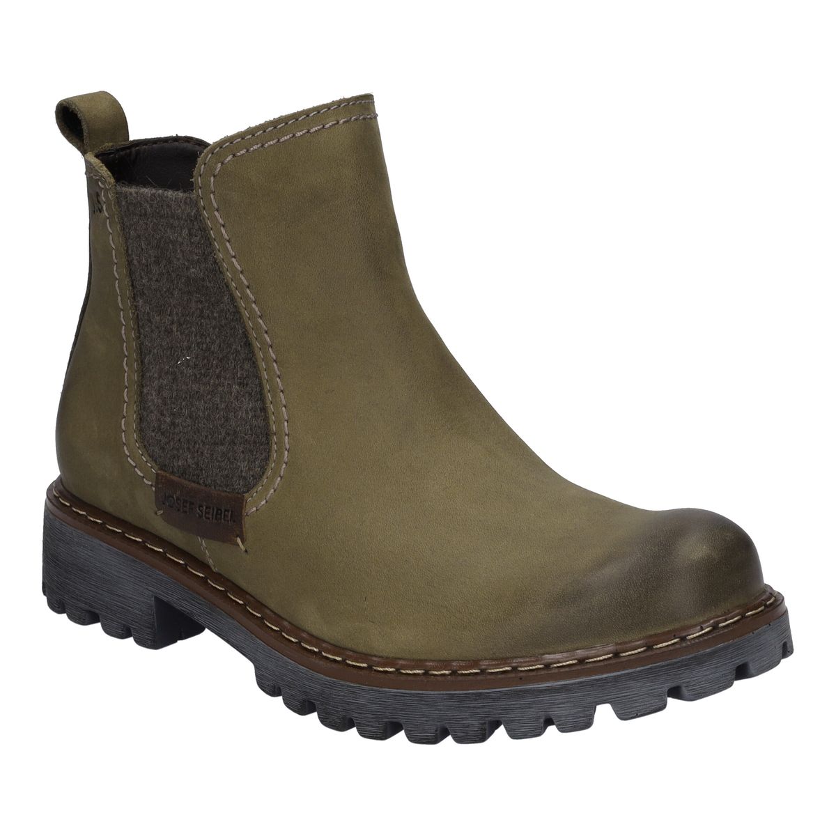 Robuste Chelsea-Stiefeletten aus Nubukleder