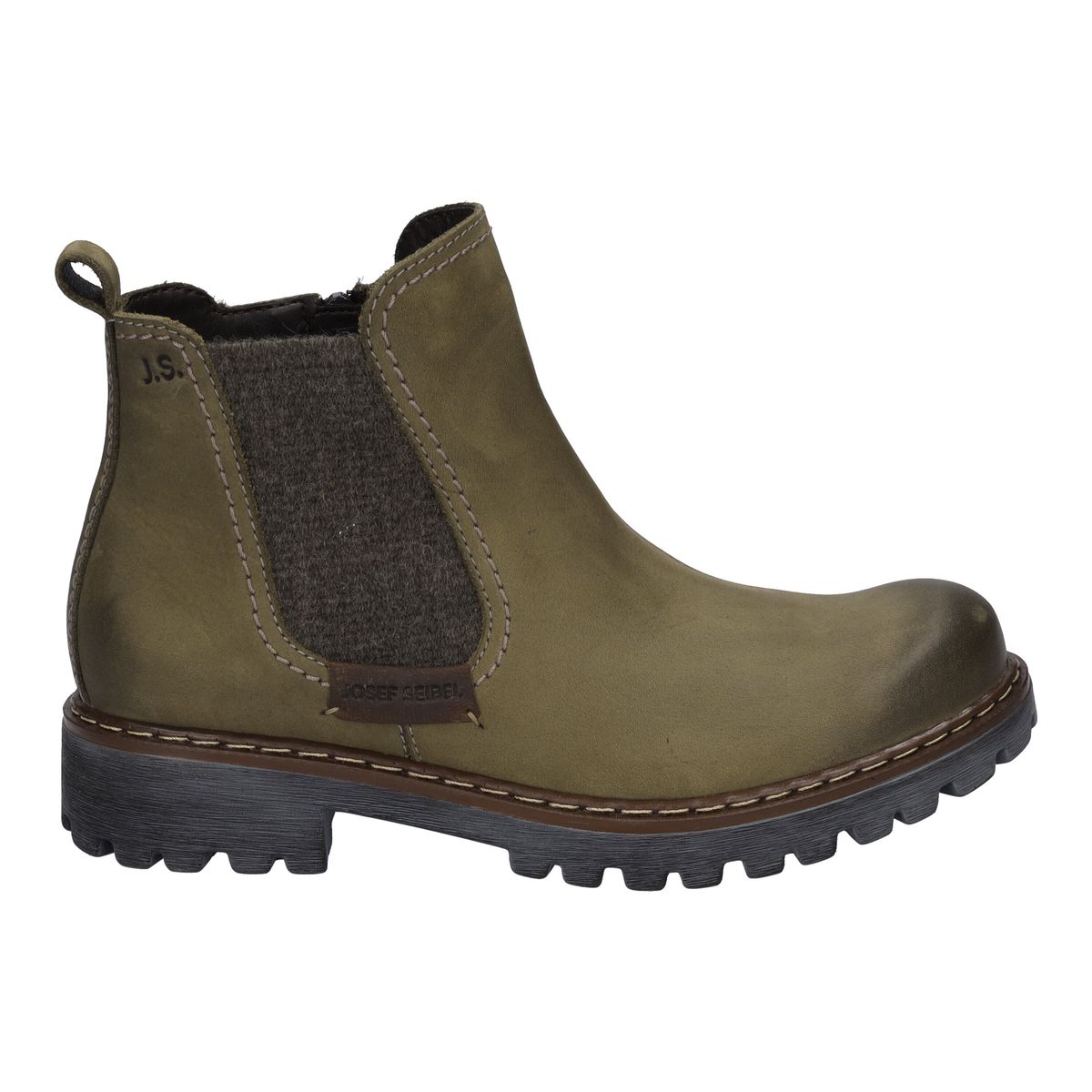 Robuste Chelsea-Stiefeletten aus Nubukleder
