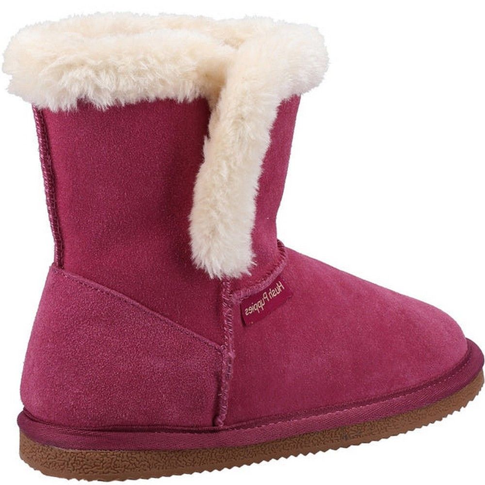 Klassische Wildleder-Booties mit Kunstpelz