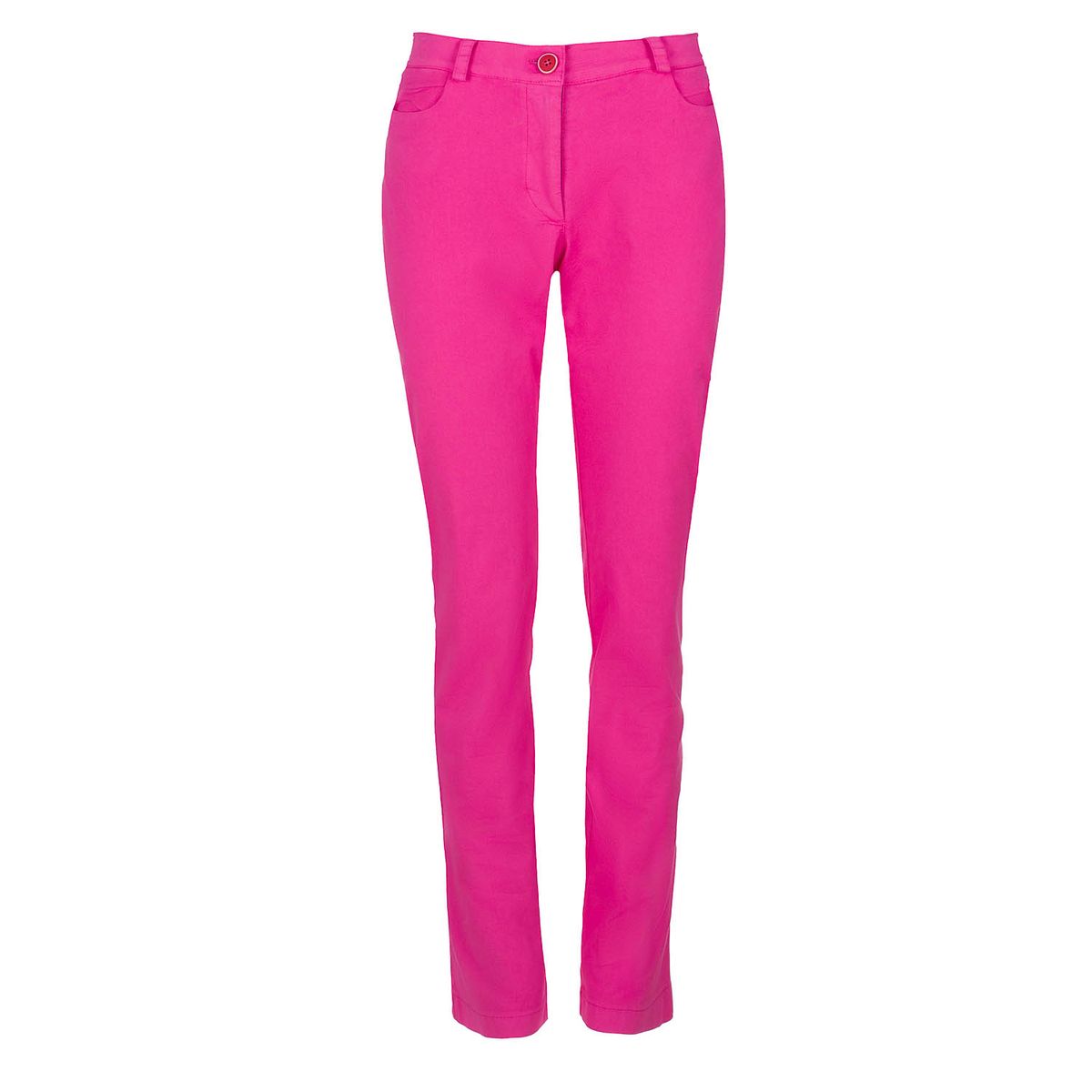 Taillierte Stretch-Baumwollhose aus Gabardine