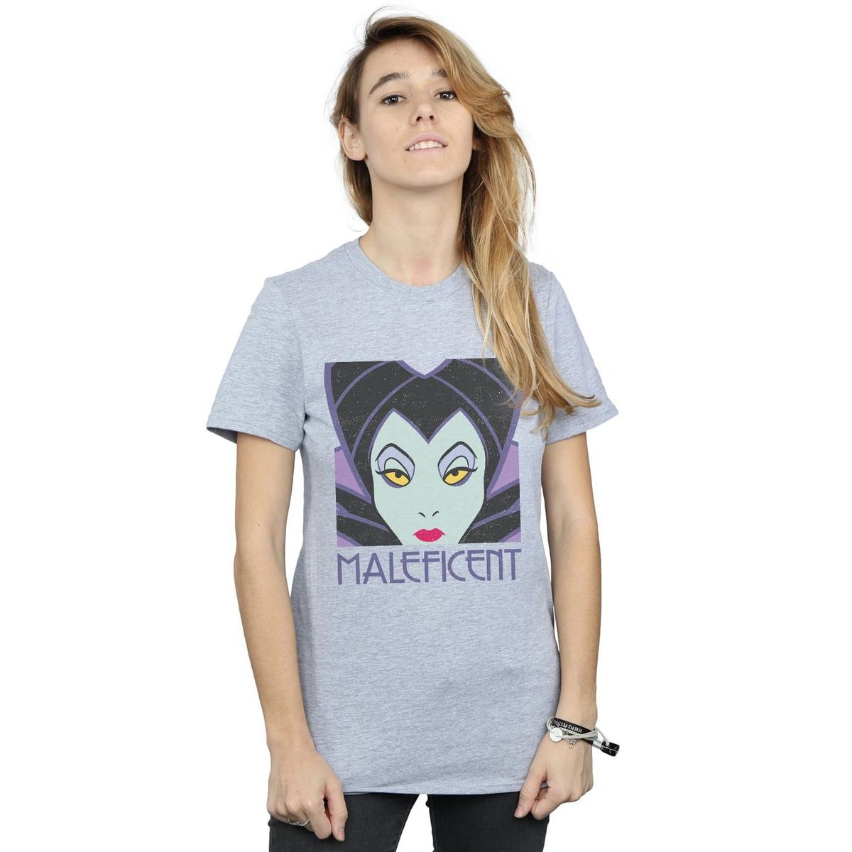 Maleficent Grafik Boyfriend T-Shirt