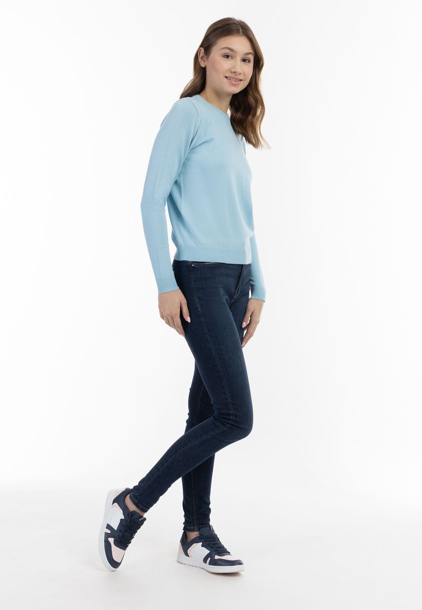 Weicher Rundhals-Strickpullover