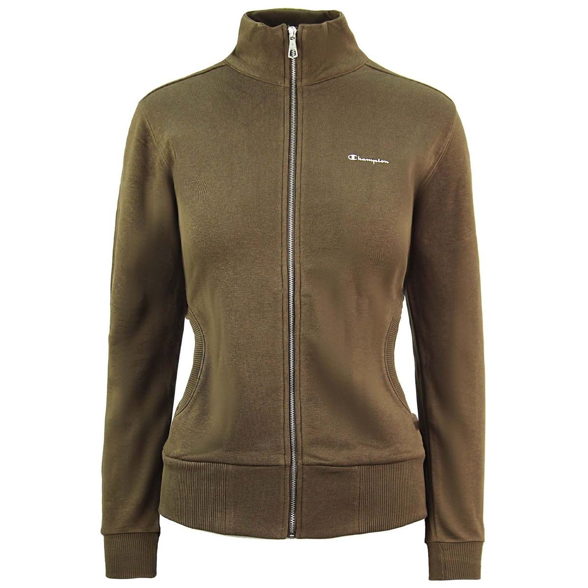 Schmal geschnittenes Stehkragen-Sweatshirt