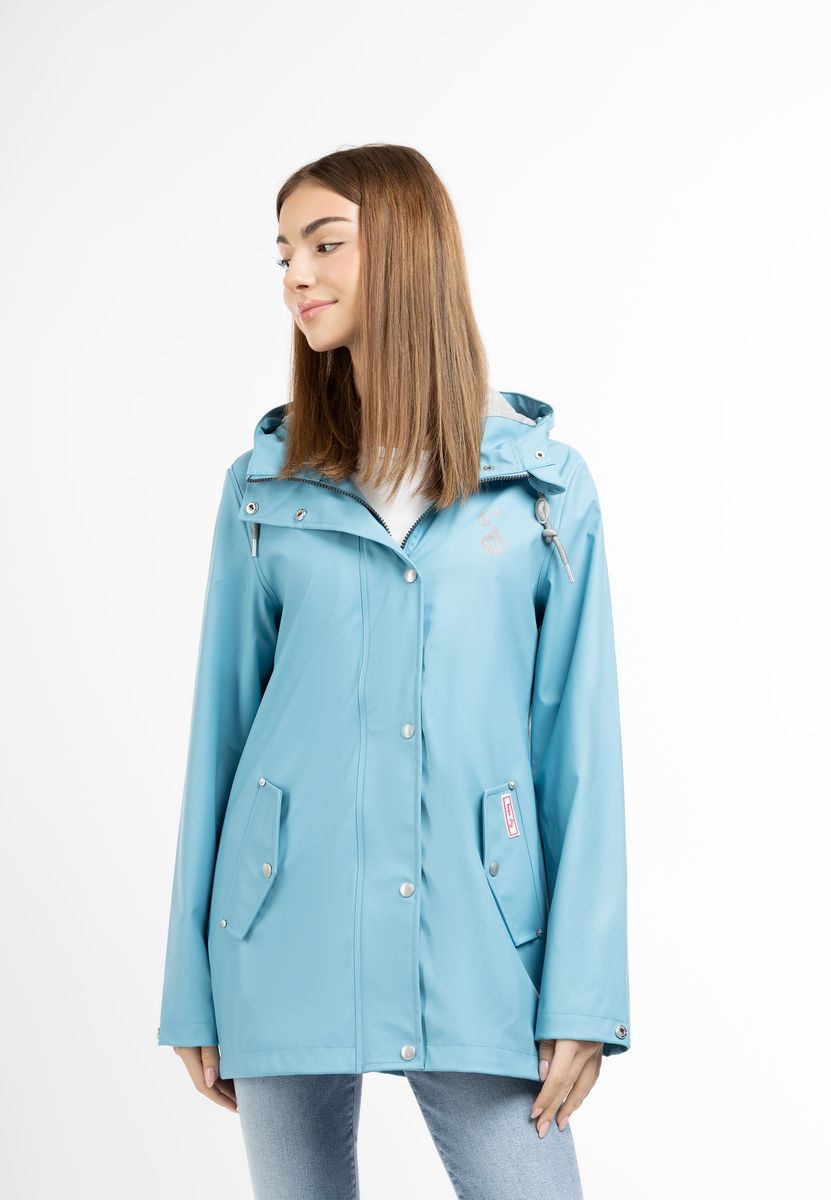 Wetterfeste Kapuzenregenjacke